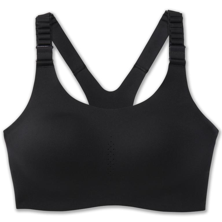 Brooks Dare Racerback 2.0 - Womens Sports Running Bra - Black (80491MPFX)